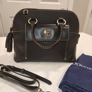 Dooney & Bourke Aubry Satchel Pebbled Leather Black. BRAND NEW, NEVER USED!